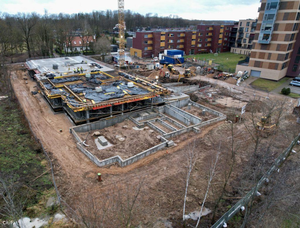 Europos sodas 1 etapas (Europos pr. 4) - Multi apartment - construction photos