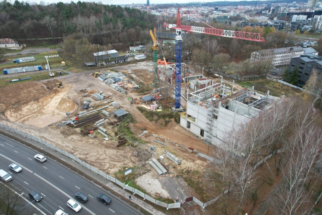 LMTA miestelis 1 etapas (Teatro ir kino fakultetas, Mažasis salių blokas) (Olandų g. 21A) - Higher education - construction photos