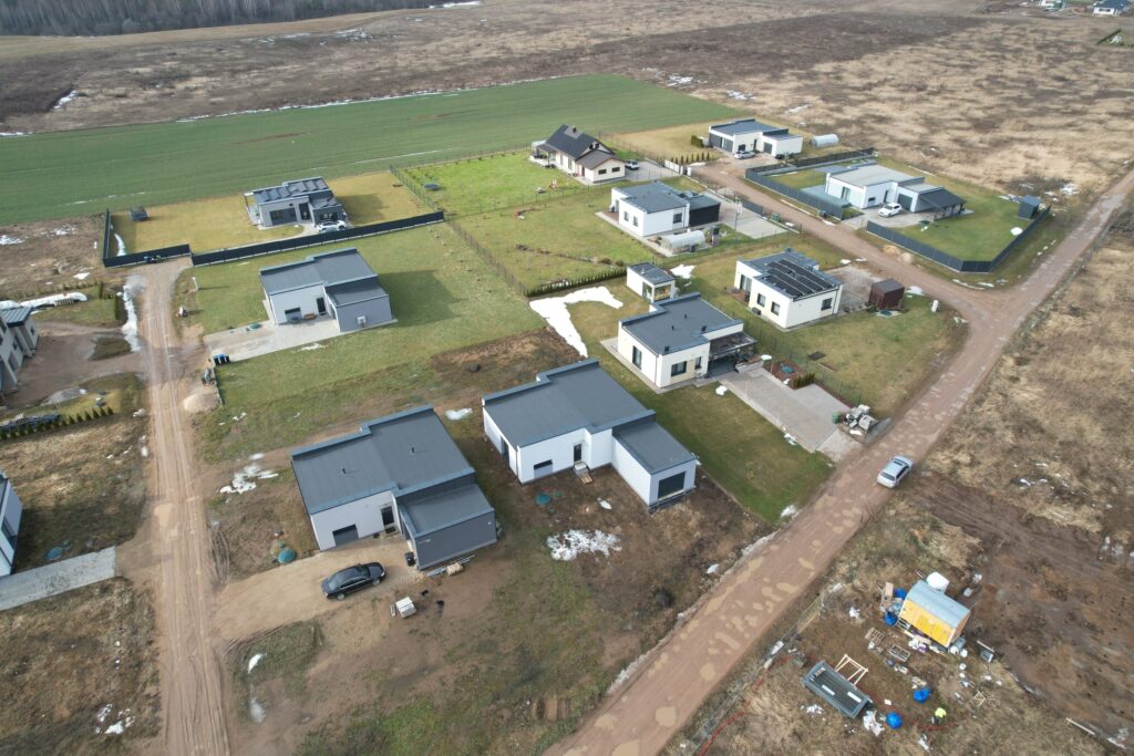 Pakrantės namai (Žygimantų g., Pakrantės g., Paklnės g.) - Private house community - construction photos