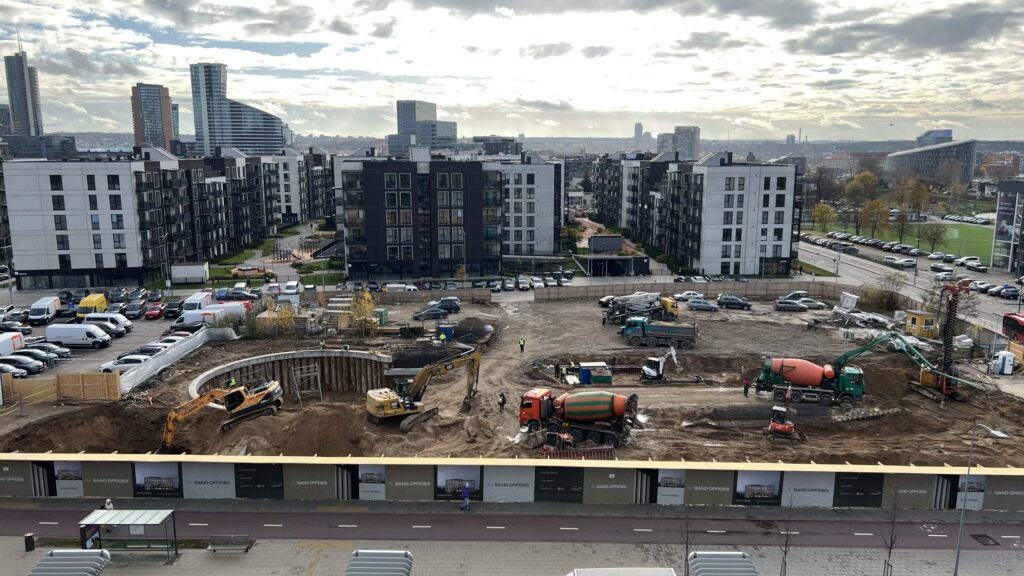 Sand Offices (Žalgirio g. 114) - Office center - construction photos