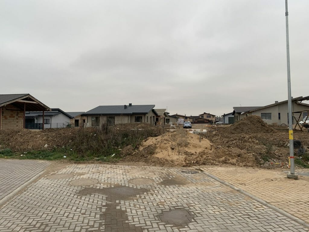 17 perlų (Uždaroji g.) - Private house community - construction photos