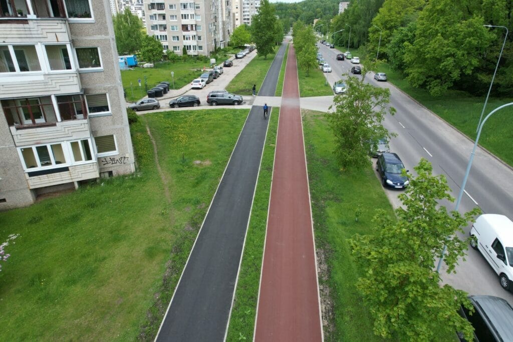 L. Giros g. dviračių takas (L. Giros g.) - Bike path - construction photos