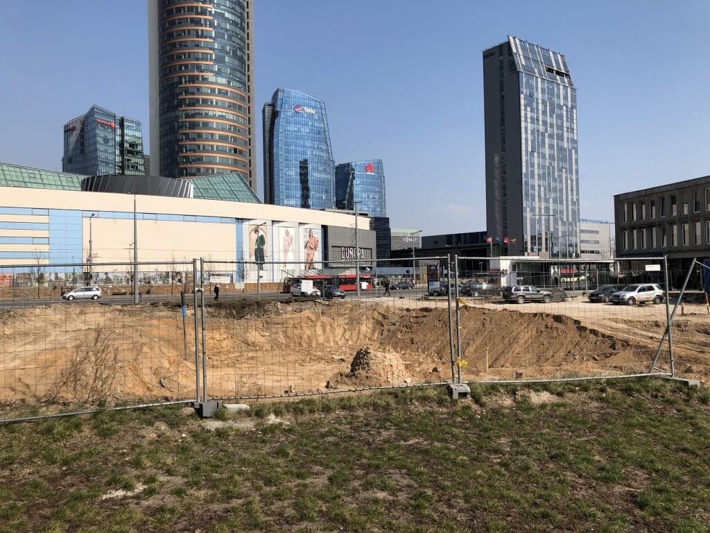 Artery (Konstitucijos pr. 18B) - Biroju centrs - būvdarbu attēli