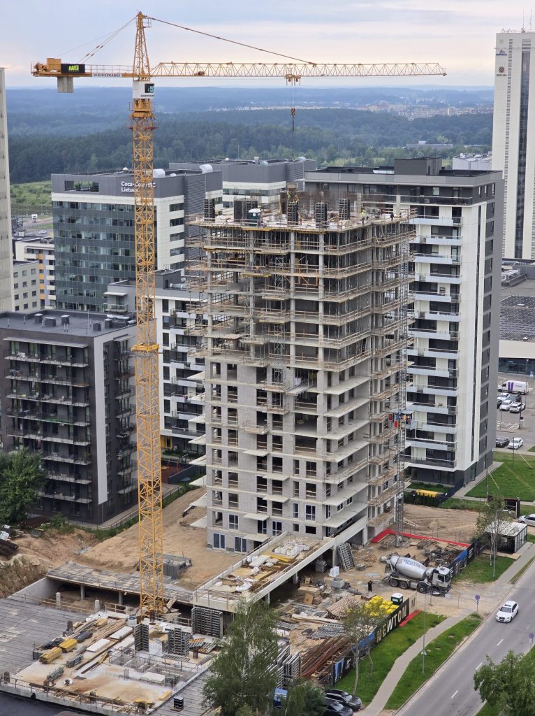 Newton 1 etapas (K1) (Viršuliškių skg. 8) - Daugiabutis - statybų nuotraukos