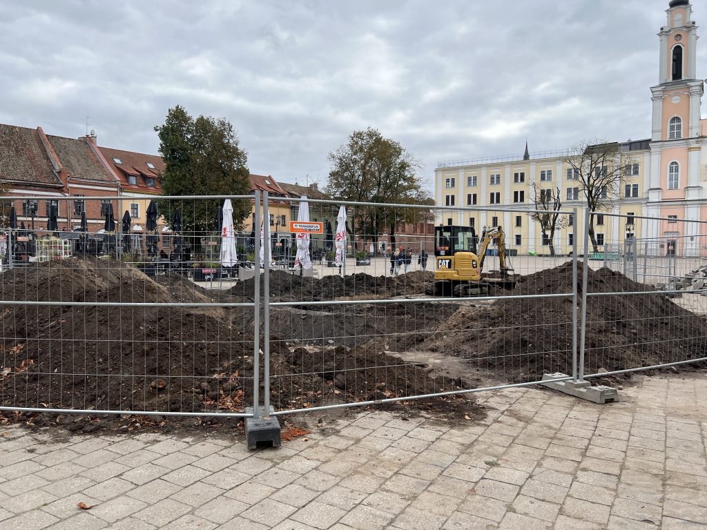Kauno rotušės aikštė (Rotušės a.) - Square - construction photos