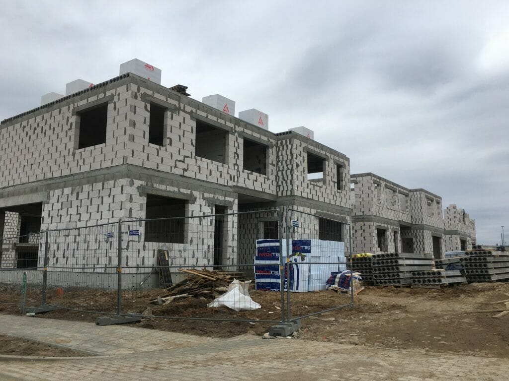 Kalnėnų TRIO 1-2 etapai (Albanų g. 12, 14) - Row housing - construction photos