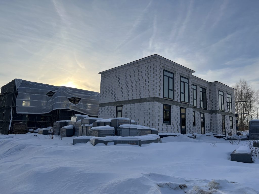 Varnės parko namai (J. Bretkūno g. 30, 32, 44, 46, 48) - Row housing - construction photos
