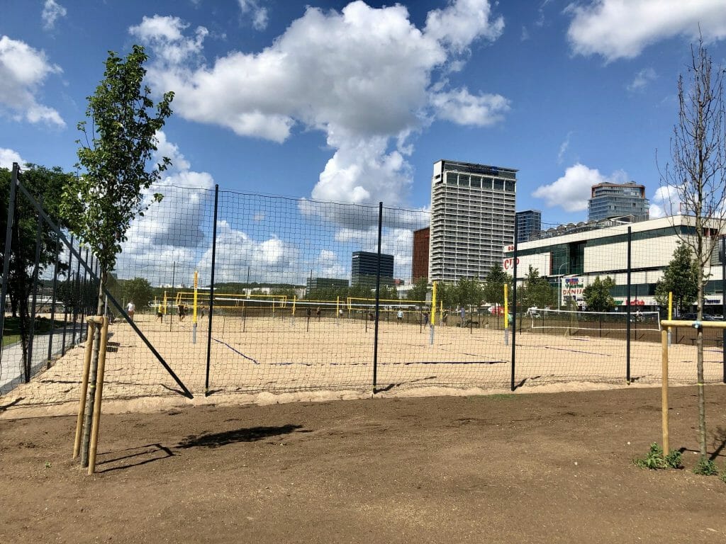 Neries dešiniosios krantinės (Upės g.) - Bike path, Sports field or court, Waterside - construction photos