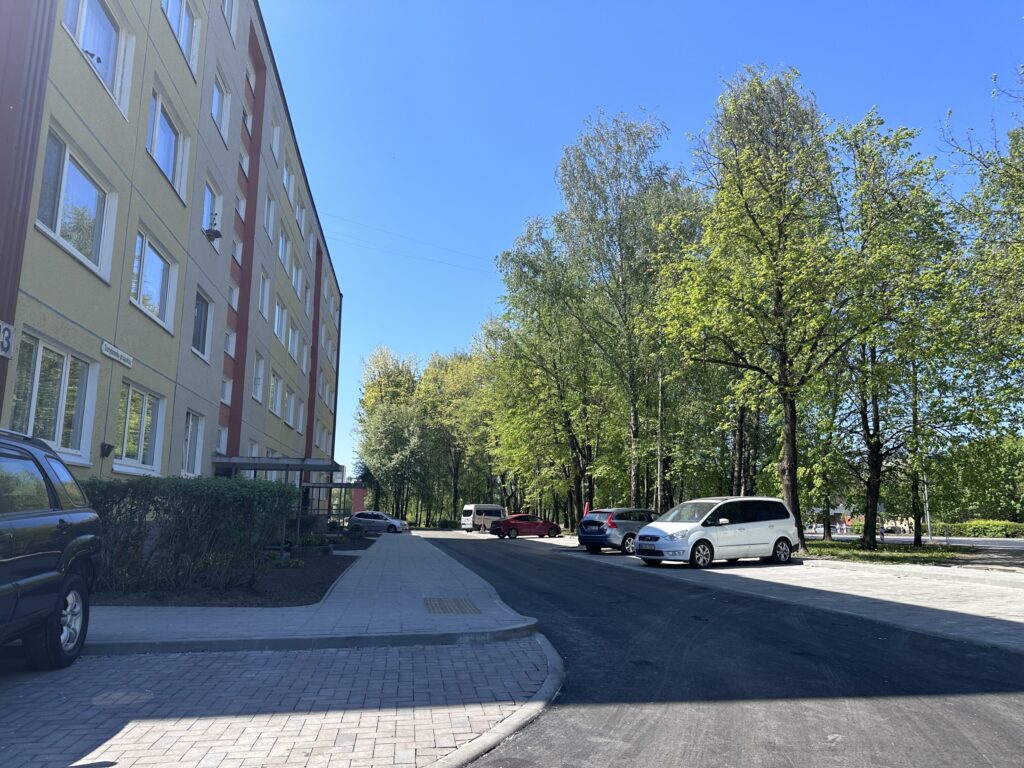 Statybininkų pr., Žardininkų g. kiemų sutvarkymas (Statybininkų pr., Žardininkų g.) - Kelias - statybų nuotraukos