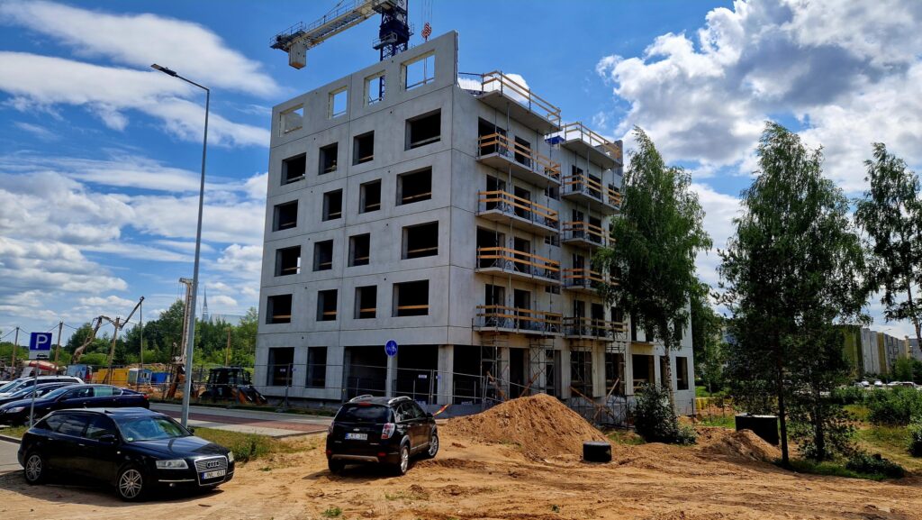 Martyno namai 3 etapas (A korpusas) (M. Mažvydo g. 30) - Multi apartment - construction photos