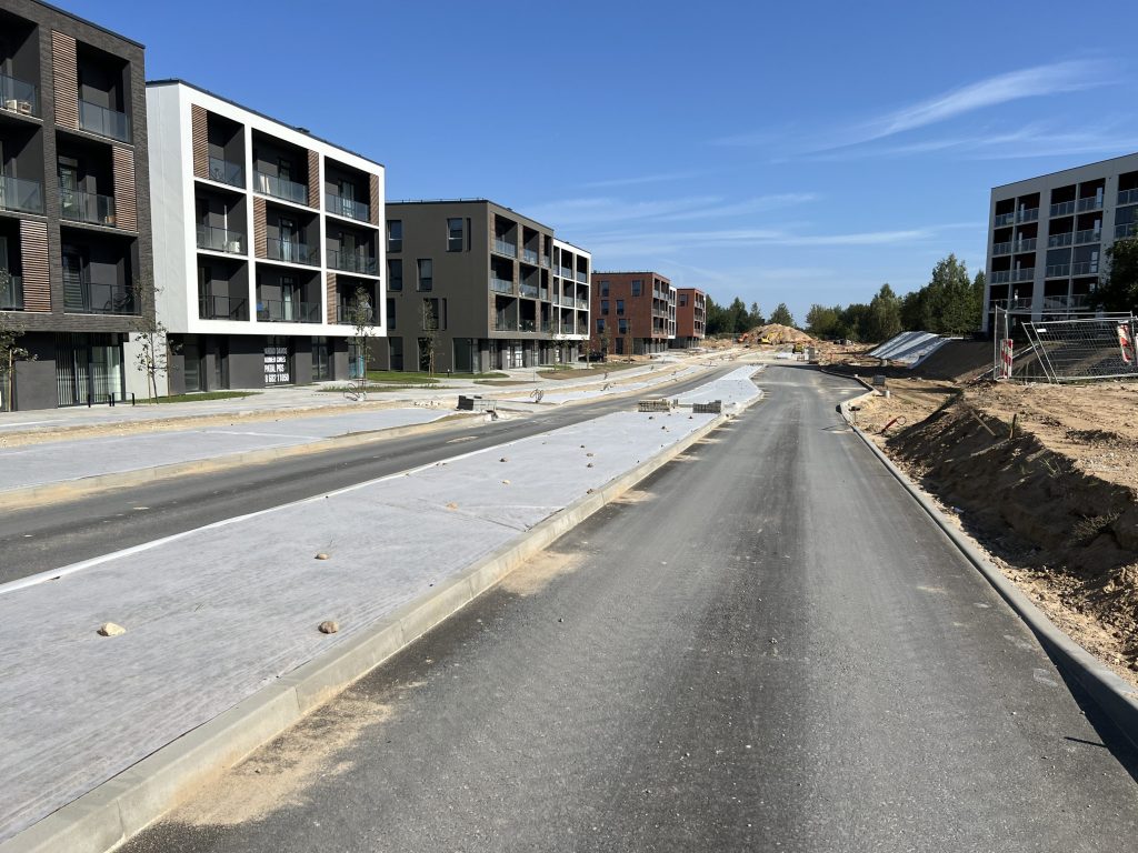 Karaliaučiaus g. atkarpa, Vištyčio g., J. Bretkūno g. atkarpa (Karaliaučiaus g., Vištyčio g., J. Bretkūno g.) - Bike path, Street - construction photos