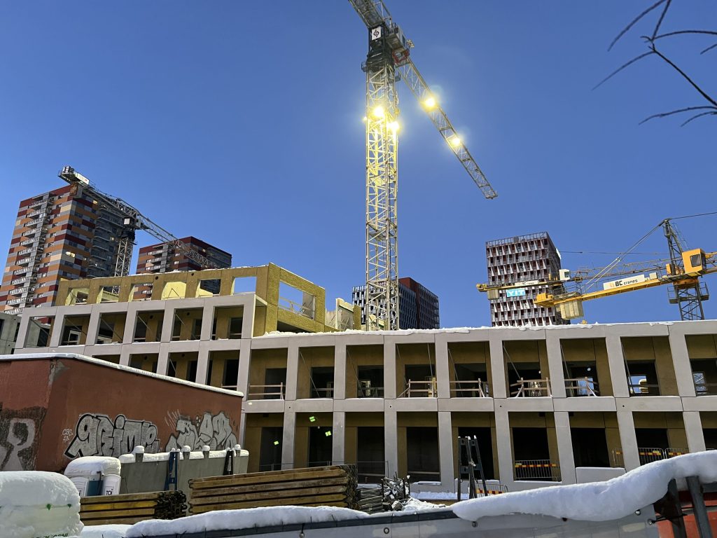 Virš šilų rytai A korpusas (Vito Lingio g. 8) - Multi apartment - construction photos
