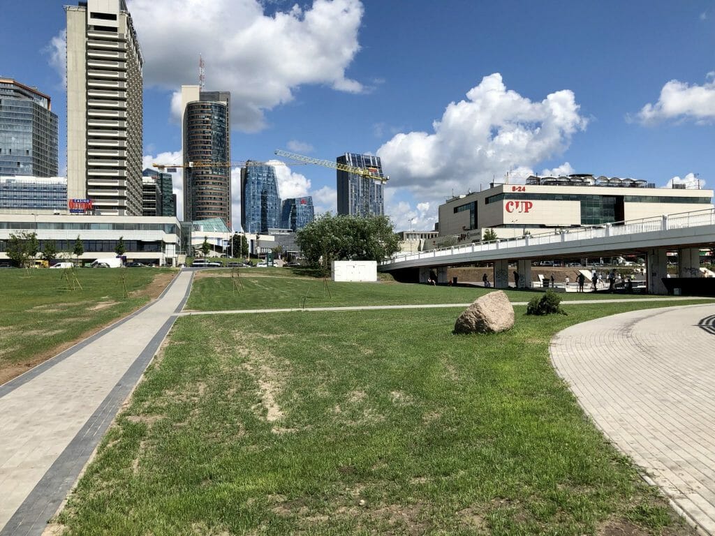 Neries dešiniosios krantinės (Upės g.) - Bike path, Sports field or court, Waterside - construction photos