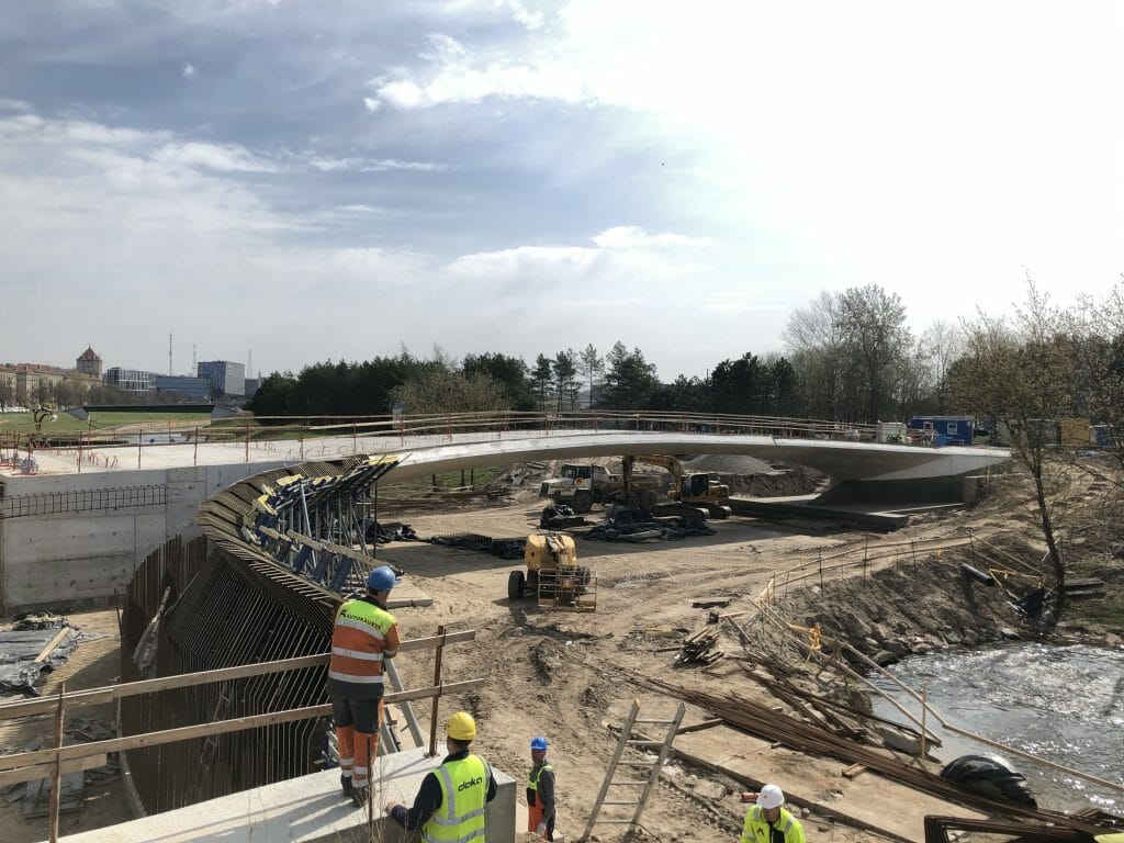 Nemuno salos tiltas (1) (Nemuno salos parkas) - Bridge - construction photos