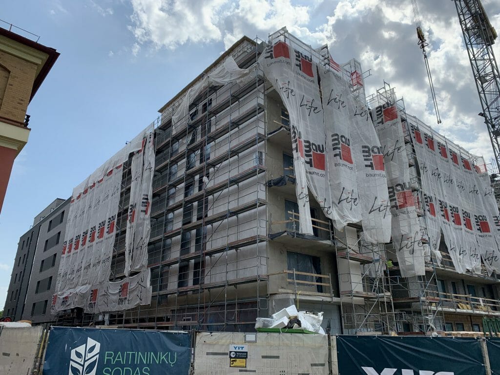 Raitininkų sodas (Raitininkų g. 4, 4A) - Multi apartment - construction photos