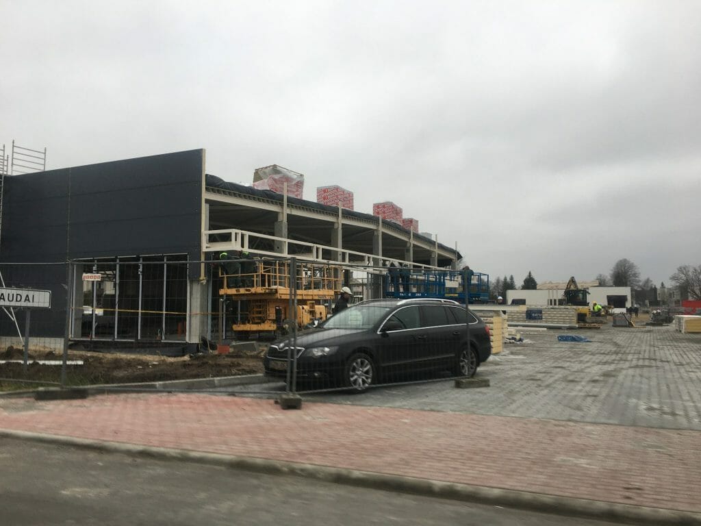 IKI Margirio g. 2A (Margirio g. 2A) - Food store - construction photos