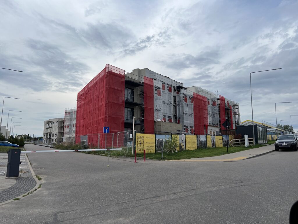 Saulės namai (Pilkalnio g. 5, 7) - Multi apartment - construction photos