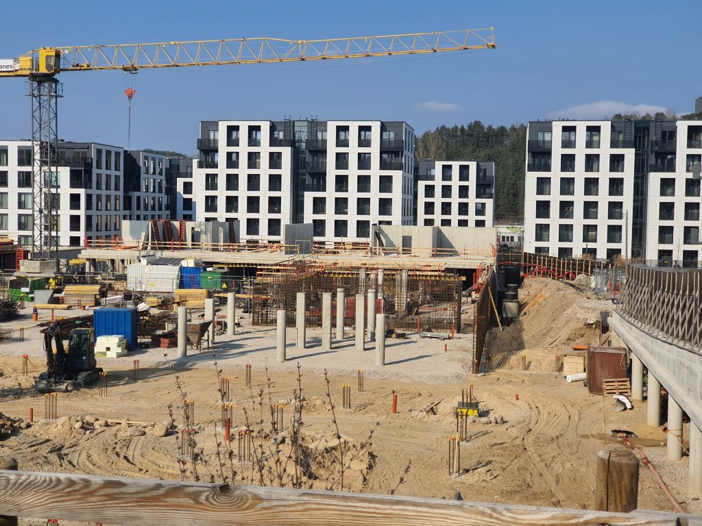 Vilnelės skverai 4 etapas (Manufaktūrų g. 7) - Multi apartment - construction photos