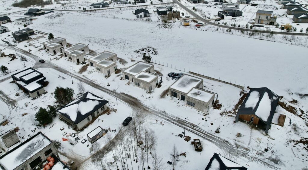 Katišių g. 18, 24, 26, 28, 30, 32, 34, 36 (Katišių g. 18, 24, 26 ,28, 30, 32, 34, 36) - Private house community - construction photos
