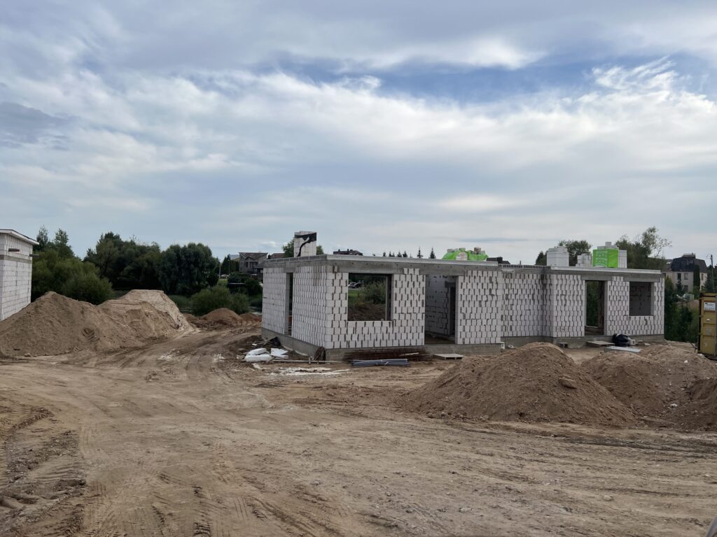 Miesto meldai (Pagudės g. 1, 3, 5, 7, 9, 11, 13) - Private house community - construction photos