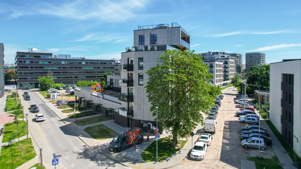 Šnipiškių terasos (Daugėliškio g. 27, 29) - Multi apartment - construction photos
