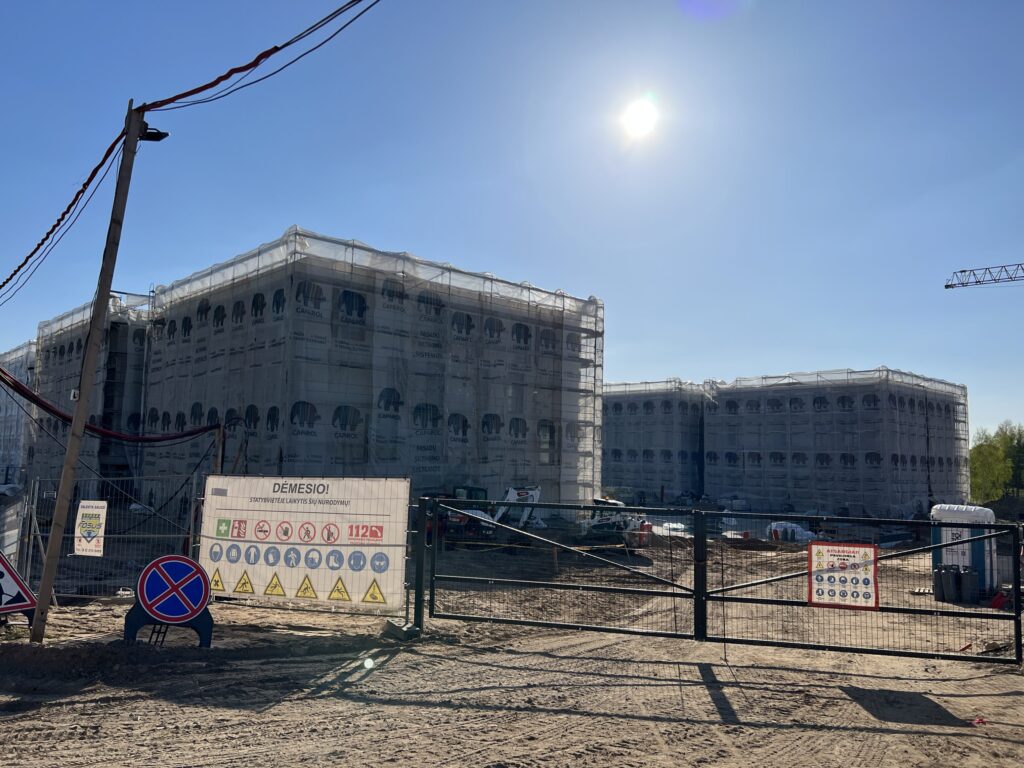 Vyšnios 1 etapas (Karaliaučiaus g. 25, 27) - Multi apartment - construction photos