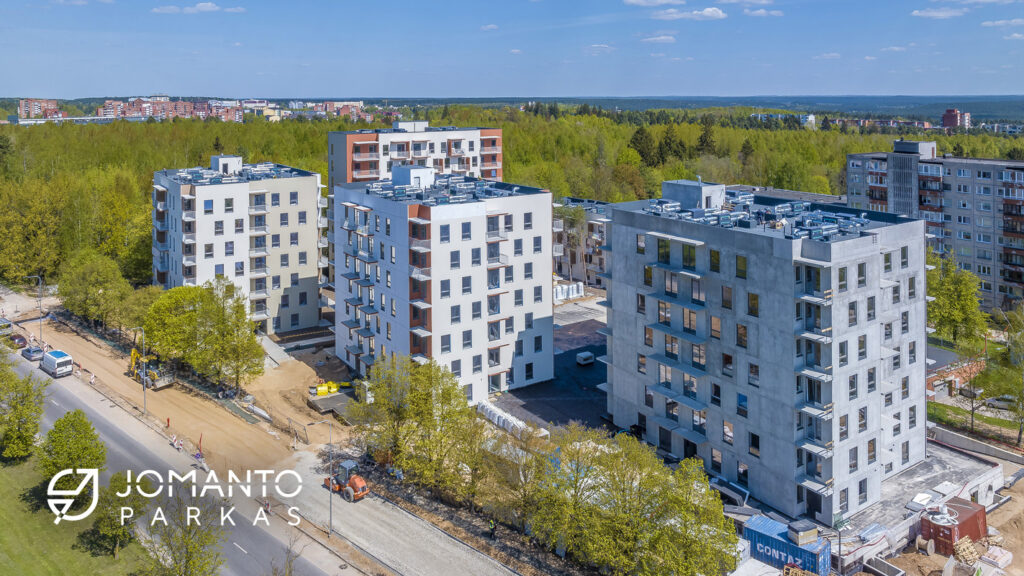 Jomanto parkas 1-2 etapai (Baltupio g. 61A) - Multi apartment - construction photos