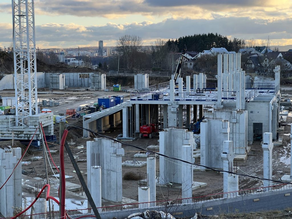 Daugiafunkcis sveikatinimo, ugdymo, švietimo, kultūros ir užimtumo kompleksas 1 etapas (stadionas) (Ozo g. 27) - Stadium - construction photos