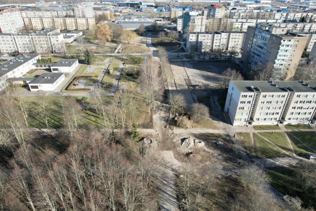 Neringos skveras (Šilutės pl.) - Square - construction photos