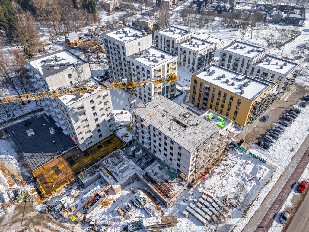 Metų laikai 2 etapas (Visorių g. 27) - Multi apartment - construction photos