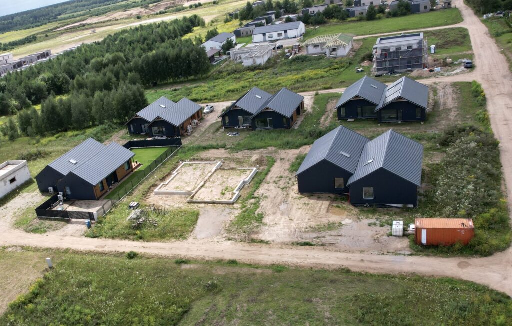 Fabriko g. namai (Fabriko g. 37, 37B, 37E, 37F, 37G,) - Row housing - construction photos