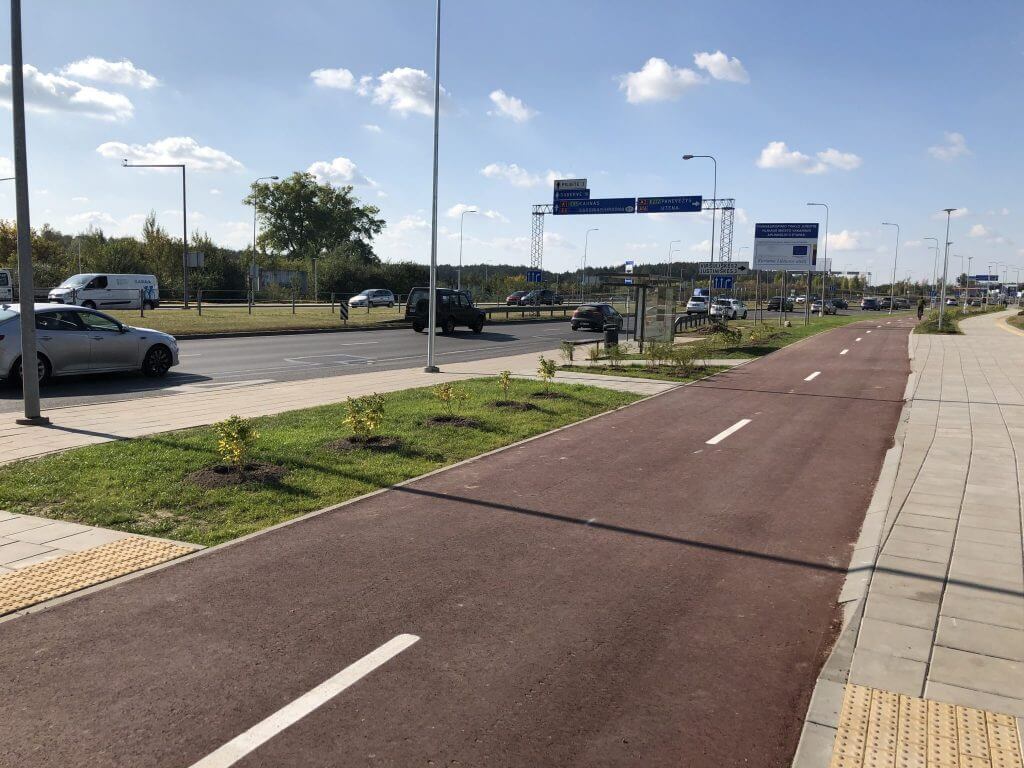 Pilaitės pr. dviračių takas (Pilaitės pr.) - Bike path - construction photos