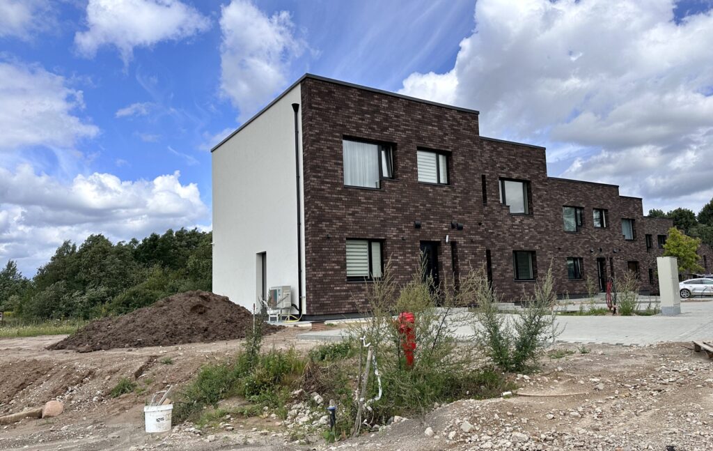 Saulės kalvos F etapas (Saulės g. 45) - Row housing - construction photos