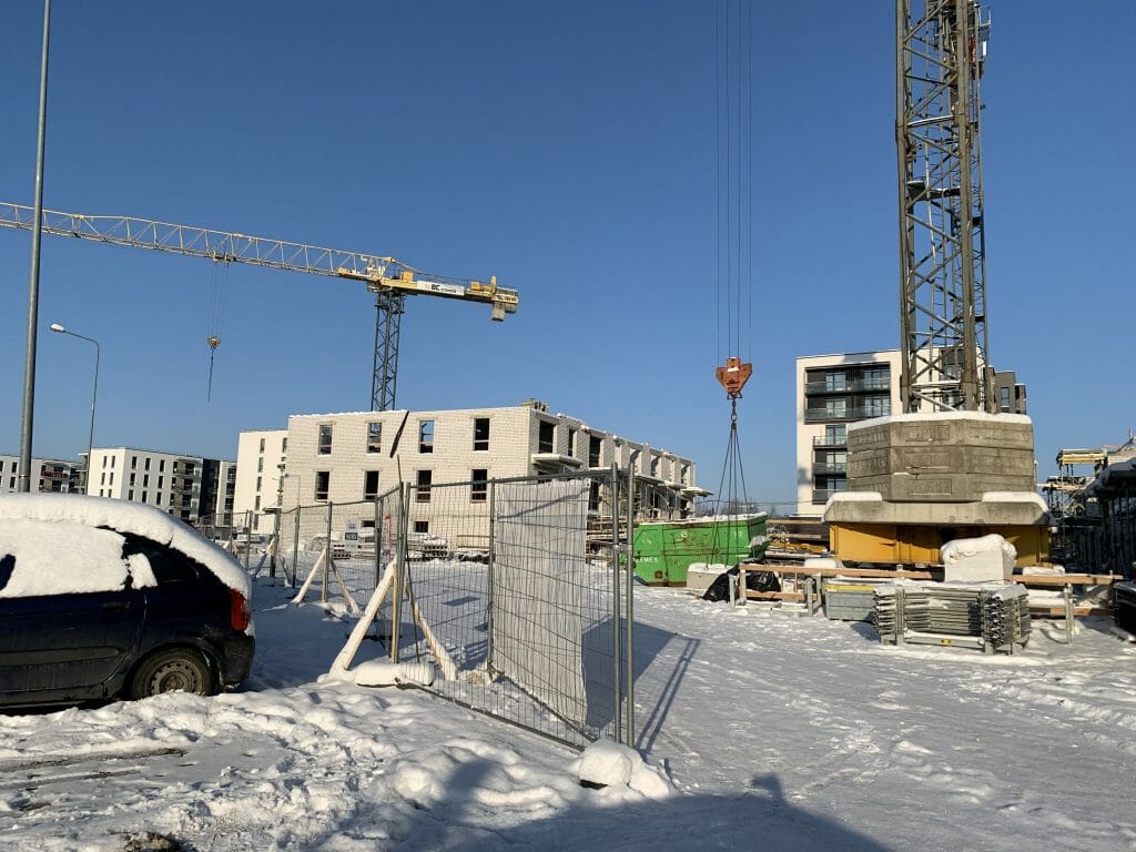 7 vakarai (Budiniškių g. 6, 8) - Multi apartment - construction photos