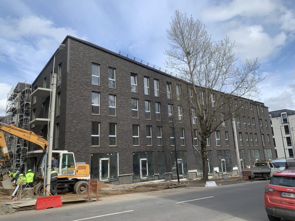 Šv. Stepono Baltas lapas (Šv. Stepono g. 33) - Multi apartment - construction photos