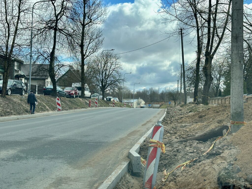 Dviračių takas Liepkalnio g. (Liepkalnio g.) - Bike path - construction photos