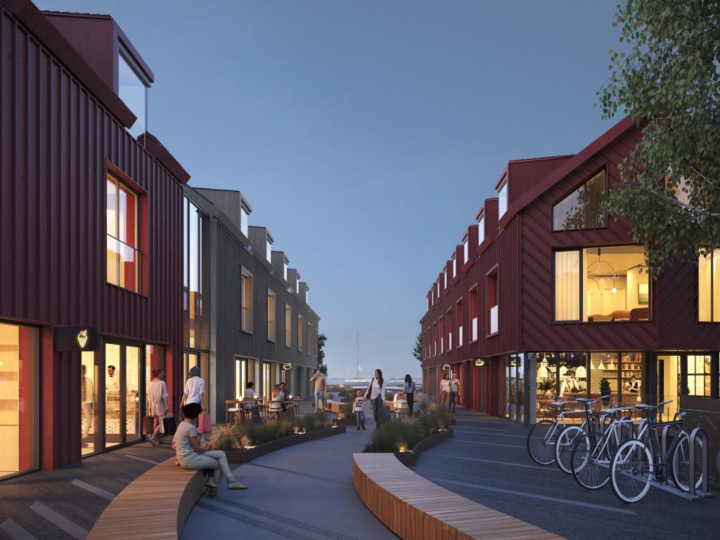 Marina Nida (Naglių g. 18) - Food services, Health center, Hotel, Shopping center - visualization