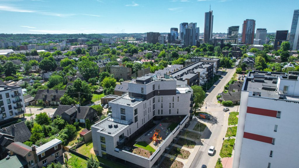 Šnipiškių terasos (Daugėliškio g. 27, 29) - Multi apartment - construction photos