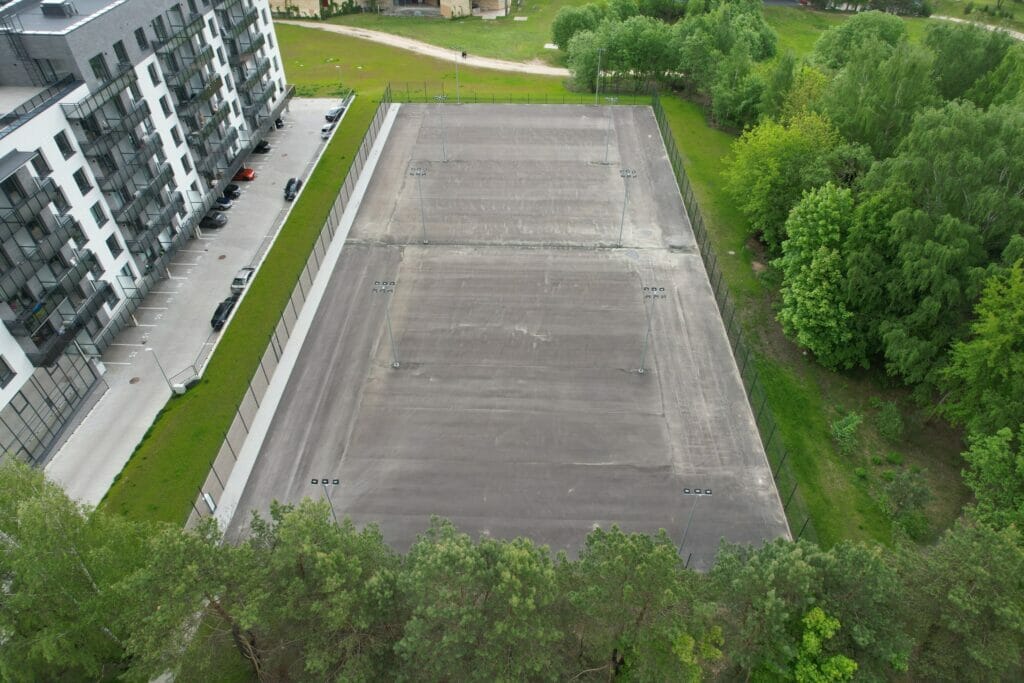Sporto aikštynai Ozo g. (Ozo g. 39B) - Spordiväljak - ehituse fotod