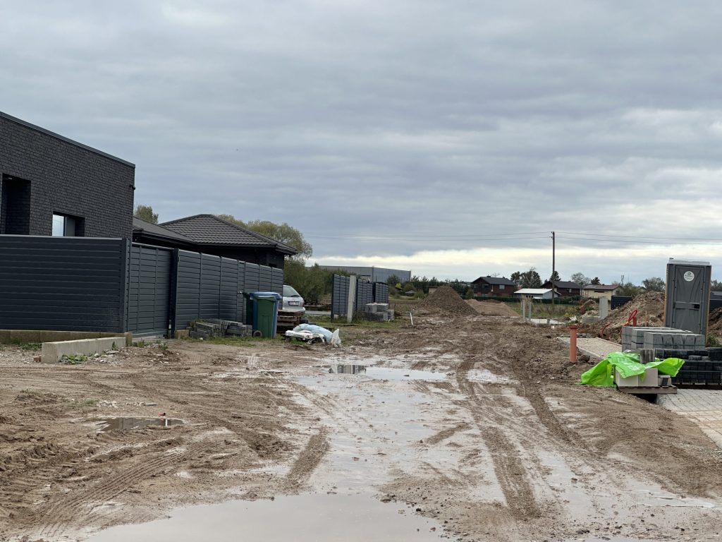 Namai Aleksote (Juozo Vyšniausko g.) - Private house community - construction photos