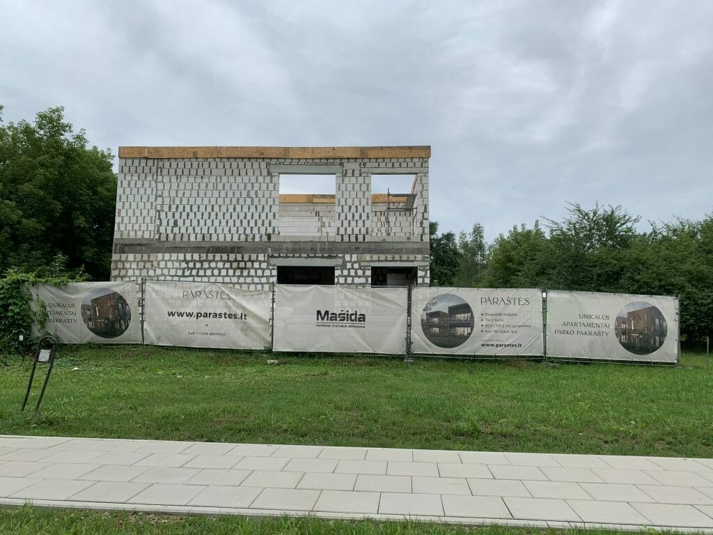 Paraštės (Prano Ancevičiaus g. 6) - Row housing - construction photos