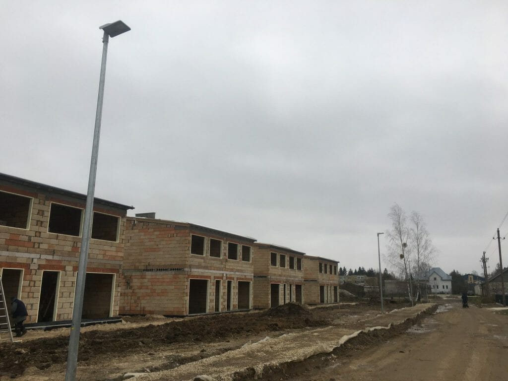 Saulės skg. 1, 2, 5, 6 (Saulės skg. 1, 2, 5, 6) - Row housing - construction photos