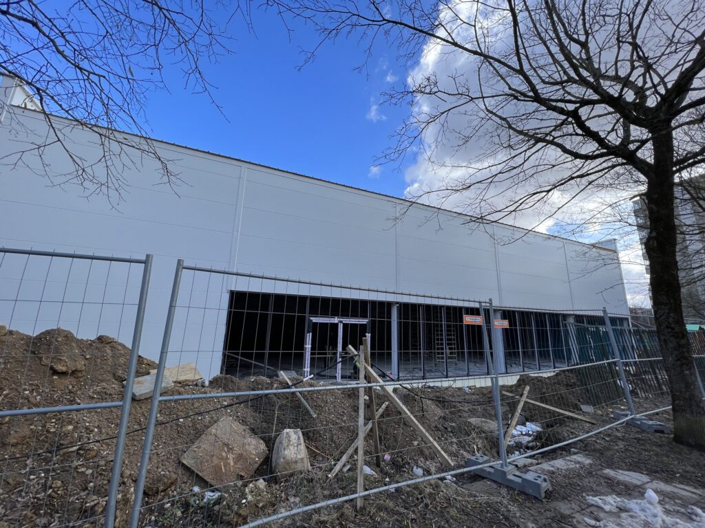 Vilijos darželio sporto salė (Taikos g. 15) - Sports arena - construction photos