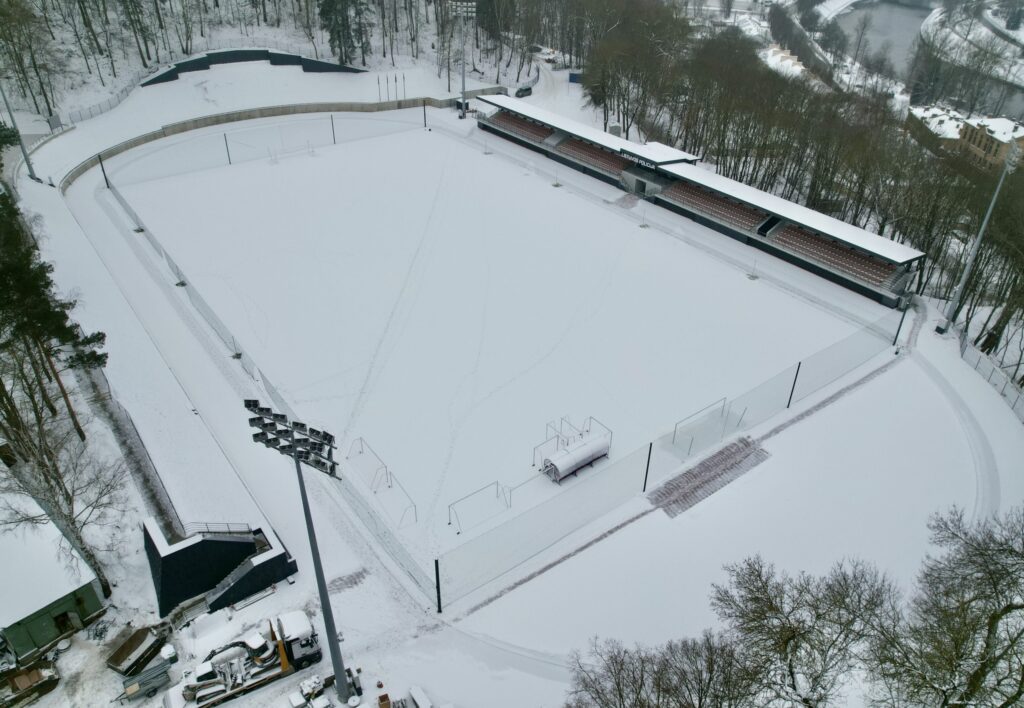 Kalnų parko stadionas (T. Kosciuškos g. 7) - Sports field or court - construction photos
