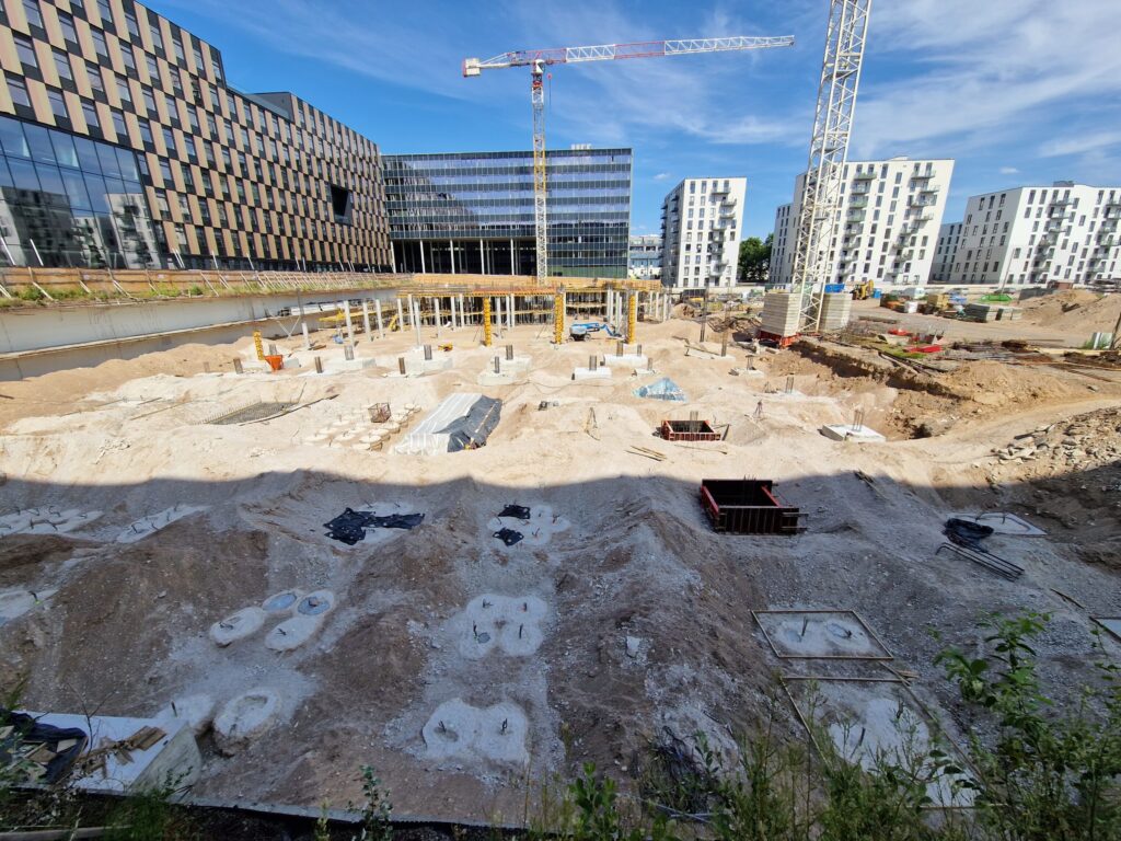 Business Stadium Central (Rinktinės g. 3) - Verslo centras - statybų nuotraukos