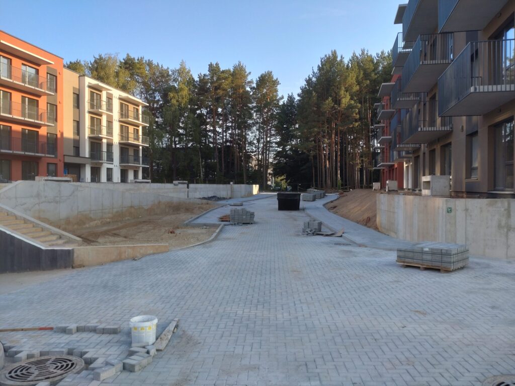 Pušų parkas (Lietaus g. 7) - Daudzdzīvokļu nams - būvdarbu attēli