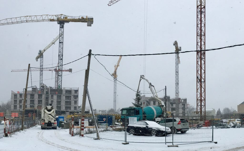 Žvėryno panoramos (Siesikų g. 14) - Multi apartment - construction photos