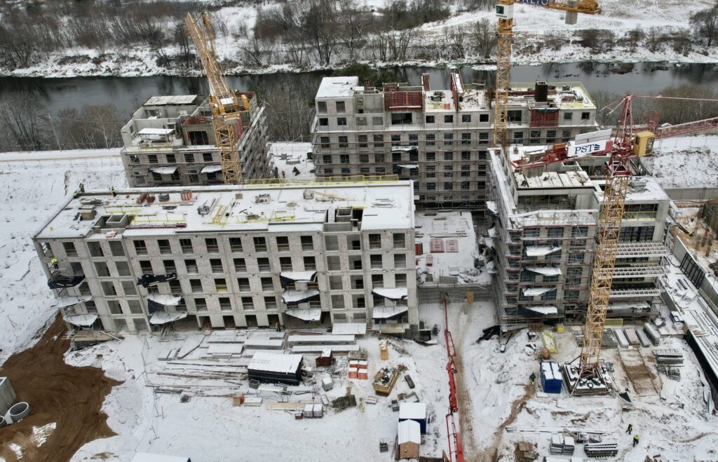 reVINGIS River Space (Geležinio Vilko g. 2) - Multi apartment - construction photos