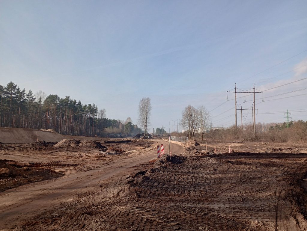 Dienvidu tilta IV kārta I posms (Jāņa Čakstes gatve) - Bike path, Pedestrian path, Road - construction photos