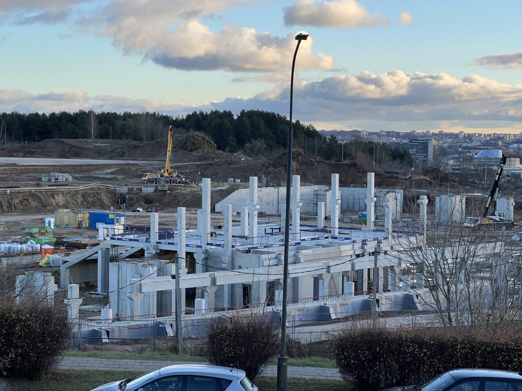 Daugiafunkcis sveikatinimo, ugdymo, švietimo, kultūros ir užimtumo kompleksas 1 etapas (stadionas) (Ozo g. 27) - Stadium - construction photos